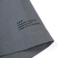 SIMWOOD 2021 lato nowy 250g 100% bawełna T-shirt z tkaniny mężczyźni wysokiej jakości jednolity kolor spadek rękaw luźne koszulki bluzki typu Oversize 5